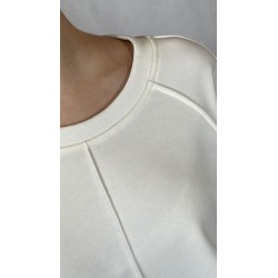 BLUZA REGLAN- SHORT SLEEVE ECRU