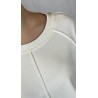 BLUZA REGLAN- SHORT SLEEVE ECRU