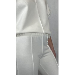 DZWONY Z PRZESZYTYM KANTEM- POWER PANTS ECRU