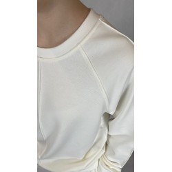 BLUZA REGLAN- SWEATSHIRT CASUAL CHIC ECRU
