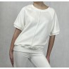 BLUZA REGLAN Z KRÓTKIM RĘKAWEM